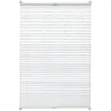 GARDINIA EASYFIX Plissee ohne Bohren, Zum Klemmen, Blickdichtes Falt-Rollo, Inkl. aller Montage-Teile, 2 Bedienschienen, Punkte-Muster, Weiß, 90 x 130 cm