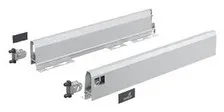 MB-Schubk.zarge, ArciTech Flexible Sets, 9150619, 500mm, links und rechts, silb.