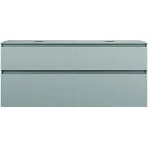 Burgbad Waschtischunterschrank Lin20 140,2 x 48,7 x 61,1 cm Eisblau Matt/Anthrazitgrau