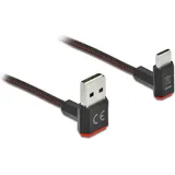 DeLock USB-Kabel USB 2.0 Kabel Typ-A Stecker, USB-C® Stecker gewinkelt