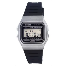 Casio Digital LED Light Daily Alarm Black Dial F-91WM-1B F91WM-1B Mens Watch