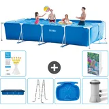 Rechteckiger Frame Pool - 450x220x84 Cm - 7-teilig  S140