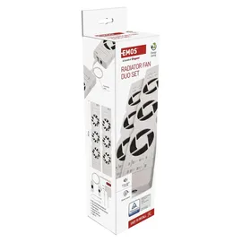 EMOS Heizung-Ventilator DUO 2 Stück Luftdurchfluss 36 m3/h