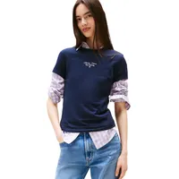 Tommy Hilfiger Tommy Jeans Damen T-Shirt Kurzarm Slim Logo