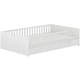 Paidi Bett Little Flo 120 x 200 cm Dekor Kreideweiß