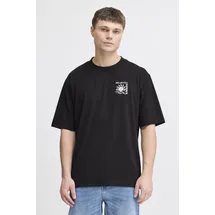 !Solid Rundhalsshirt SDOdaniel Modisches T-Shirt mit Backprint schwarz XL
