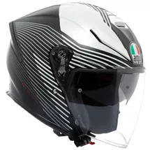 AGV K5 Jet Evo Control Jethelm - Matt Schwarz/Weiß / L