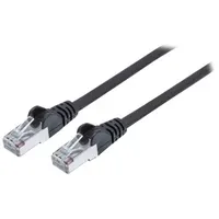 Intellinet Network Solutions Intellinet 741163 RJ45 Patchkabel CAT 6a S/FTP, 100% Kupfer, LS0H, 20 m, Schwarz Folienschirm, Geflechtschirm, Geschirmt, Halogenfrei 1St.