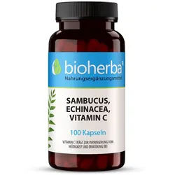 Sambucus, Echinacea, Vitamin C 100 Kapseln