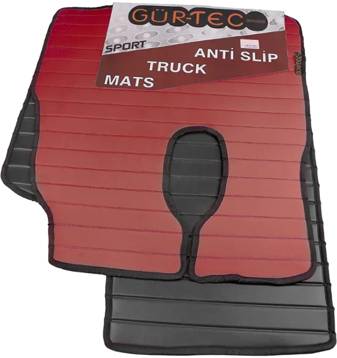 Anti-slip mats, red, for Mercedes Actros MP2, MP3