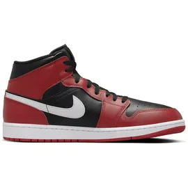 Nike Air Jordan 1 Mid Herren black/gym red/white 44,5