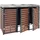 MCW Mülltonnenverkleidung MCW-K14 124 x 200 x 84 cm braun
