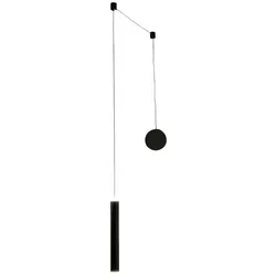 Prado mattschwarze dezentrale Pendelleuchte - Fabas Luce - 6,5 W dimmbare LED - Dezentrale Montage