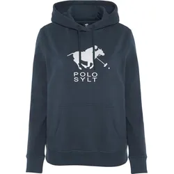 Hoodie mit Glitter-Motiv dunkelblau 2XL