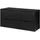 [en.casa] Waschtischunterschrank Skelbolu 120x60x40 cm Schwarz [en.casa]