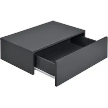 [en.casa] Nachtschrank Oslo 46 x 30 x 15 cm Dunkelgrau
