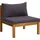 vidaXL Garten-Lounge-Set 9-tlg. grau