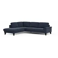 CASEDO Ecksofa Alicante Stoff Blau