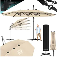 Kesser KESSER® Sonnenschirm Doppelsonnenschirm 4,6m x 2,7m Ampelschirm Abdeckung