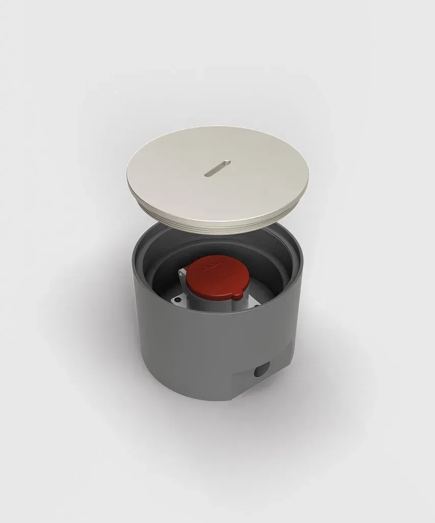BS 7705A-2-3 CEE-Bodentank, 1-fach, rund, IP67, 1x CEE 5/32A