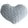 Atmosphera Kissen Herz 28 x 36 cm Grau