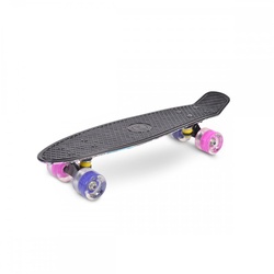 Byox Kinder Skateboard Graffiti 22" Aluminium Achse 85A PU Rollen ABEC 7 Lager pink