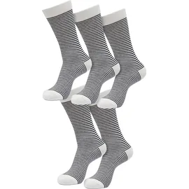 URBAN CLASSICS Fine Stripe Socken 5 Paar Schwarz 43-46