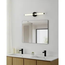 EGLO LED Spiegelleuchte Ramola, Lampe Spiegel Badezimmer, Spiegellampe aus Metall in Schwarz und Kunststoff in Weiß, warmweiß - kaltweiß, IP44, L 60 cm