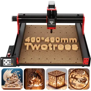 Two Trees TTC 450 Pro CNC-Fräsmaschine 460x460x80 mm Präzision 0,05 mm USB WLAN