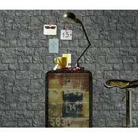 Erismann Vliestapete Stein grau 10,05 x 0,53 m