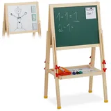 Relaxdays Kindertafel 39,0 x 32,0 cm weiß/grün