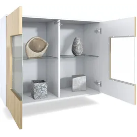 Vladon Grömitz V3 Büroschrank 92,5 x 73,5 x 35 cm weiß