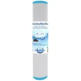 Aquintos Wasseraufbereitung Kalkfilter Aktivkohlefilter 10 Zoll x 2,5 Zoll 5μ (Mikron), Zubehör für Wasserfilterkartuschen, Aktivkohleblock