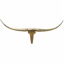 Wohnling WL1.392 Bullgeweih M Aluminium Gold Wanddeko 100cm
