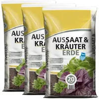 BLUMIXX Aussaaterde 60 Liter (3 x 20 Liter) | Anzuchterde Kräutererde pikieren