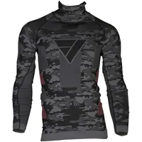 Modeka Tech Dry Bandana Longsleeve Funktionsshirt, (Black/Camouflage,M)