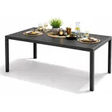 Mojawo Gartentisch 180 x 90 x 74 cm Anthrazit/Grau