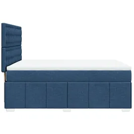 vidaXL Boxspringbett 140 x 200 cm Blau
