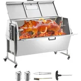 Mophorn - Lammgrill Spanferkelgrill Spießbratengrill 130 kg BBQ-Spießgrill (60 w) für Schwein, Lamm und Ziege, kommerzieller Drehspießröster mit