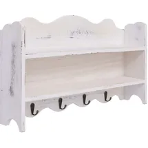 vidaXL Wandgarderobe 50 x 10 x 30 cm Weiß