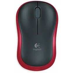 LOGITECH Funkmaus M185, optisch, 1000 dpi, rot