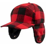 Brandit Textil Lumberjack Winterkappe Rot/Schwarz