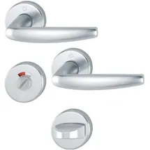 HOPPE Rosettengarnitur Bad/WC F1 Alu Natur 1530/42KV/42KVS