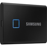 Portable SSD T7 Touch 1TB, Externe SSD - schwarz, USB-C 3.2 Gen 2 (10 Gbit/s), extern
