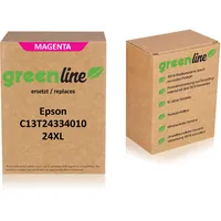TonerPartner greenline ersetzt Epson C13T24334010 / 24XL Tintenpatrone, magenta