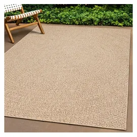 vidaXL Teppich ZIZUR 80x200 cm Jute-Optik Indoor und Outdoor