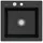 Villeroy & Boch Subway 50 S flat mittig Pure Black Excenterbetätigung 490 x 475 mm