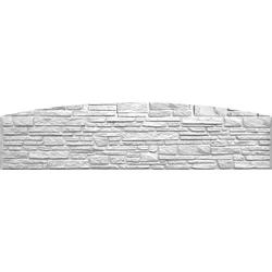 ORIGI WALLS Beton Sichtschutz Natural RUSTIQUE BOGEN doppelseitig