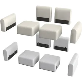 tenksom Ecksofa TENKSOM "Rund, Relax-Ecke, Big-Sofa, Endless Seating", grau (mitelgrau), B:247cm H:71cm T:188cm, Sofas, Ecksofa, Bezüge wechselbar, Kaltschaum im Sitz, Nordic Swan Ecolabel