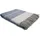 fair de luxe Woll-Kaschmir-Decke Plaid 150 x 200 cm Blau/Beige